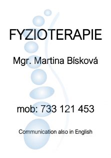 FYZIOTERAPIE - Mgr. Martina Bísková