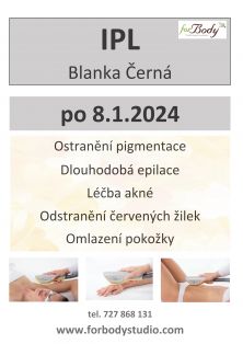 Ošetření IPL  pondělí 8.1.2024