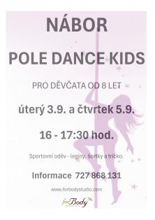 NÁBOR pro POLE DANCE KIDS