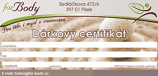 Dárkový certifikát